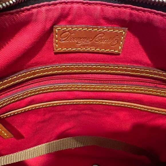 Dooney & Bourke Gretta Hobo Logo Print Canvas/Leather Shoulder Bag - Picture 14 of 15